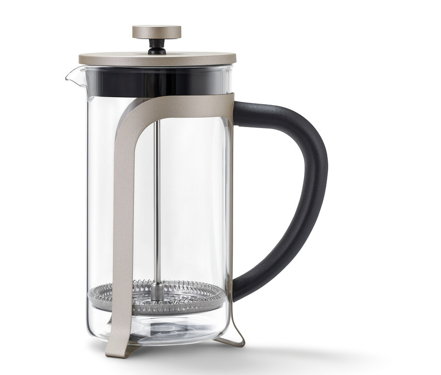 Konvička french press 800 ml, 6 šálků, šampaň.