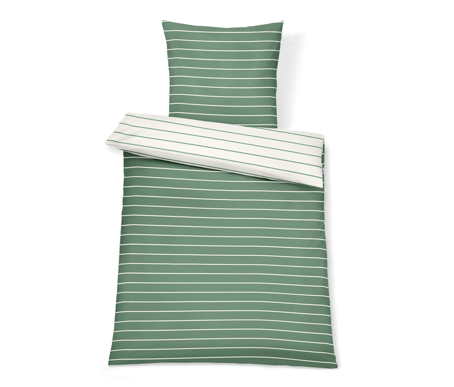 Pruhované perkálové povlečení standardní a nadměrné velikosti.