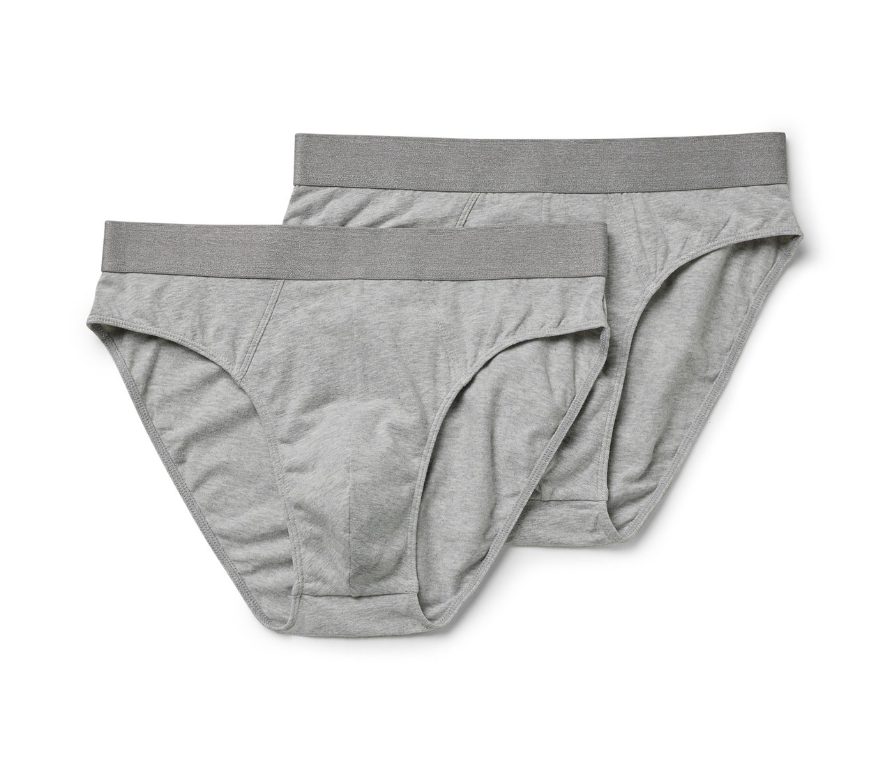 Dvoje šedé pánské slipy, 4 ks