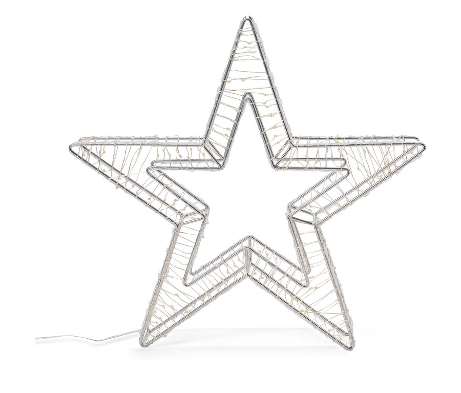 Velká 3D venkovní LED hvězda.