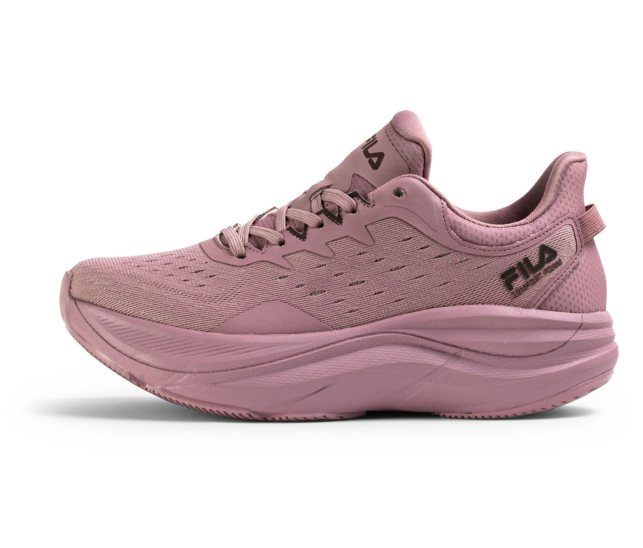 Jeden dámský sneaker FILA Retron v barvě mauve shadow, vyfocený z boku.