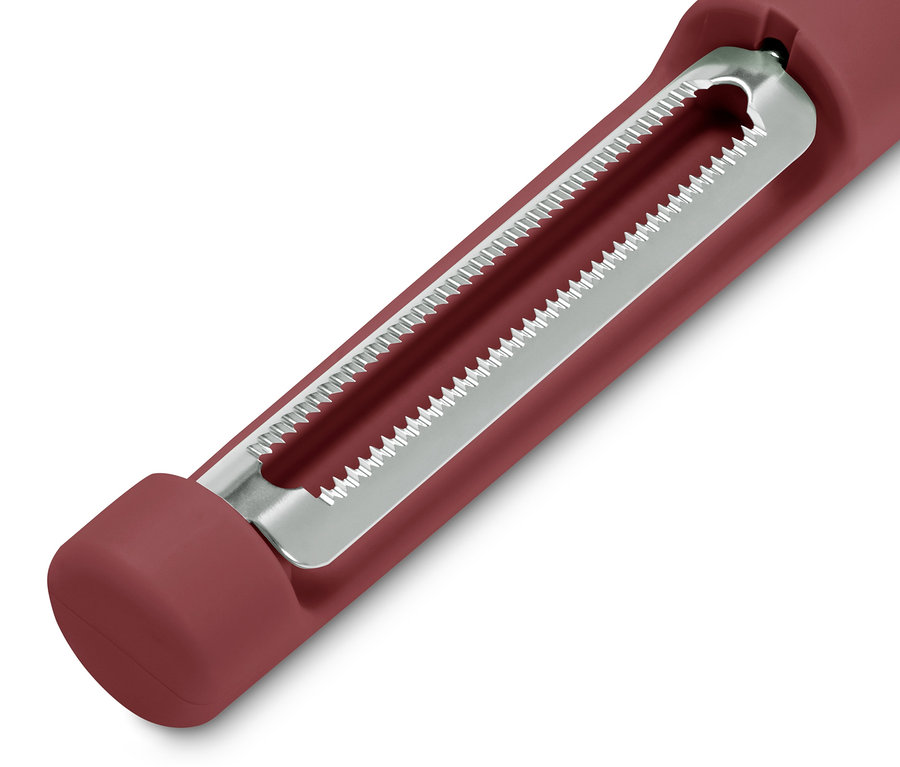 Detailní pohled na univerzální škrabku.