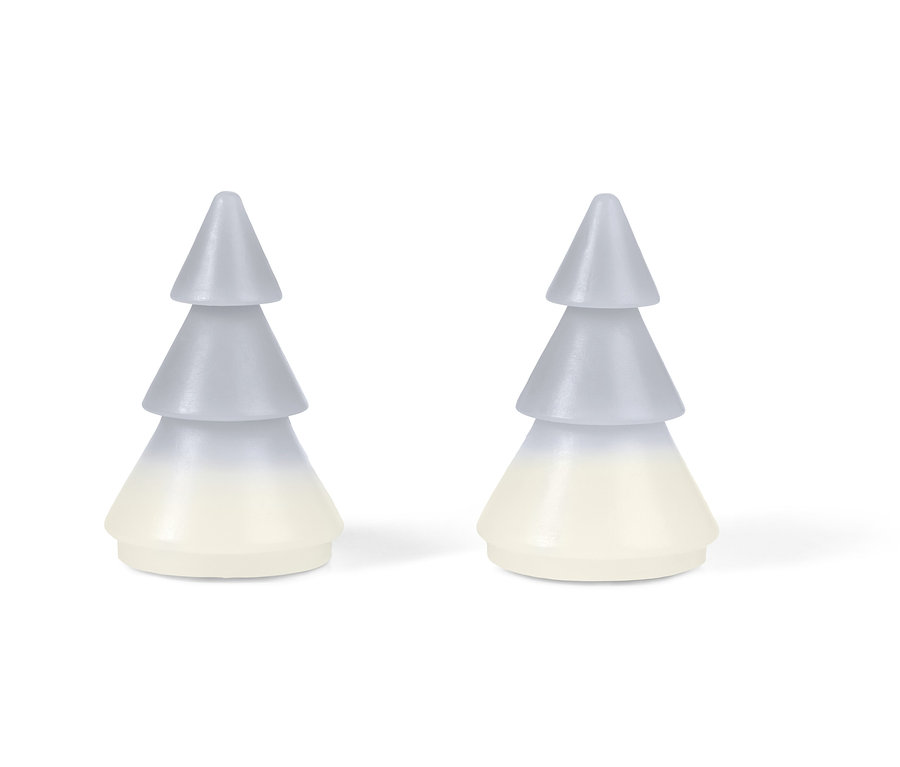 Dva LED stromečky z pravého vosku.