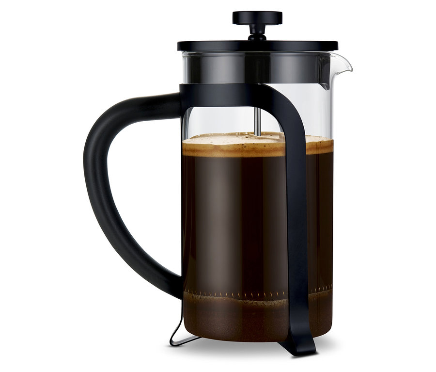 Konvička french press 800 ml, 6 šálků, černá