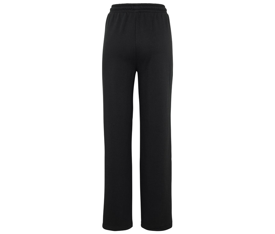 Černé tepláky s elastickým pasem.