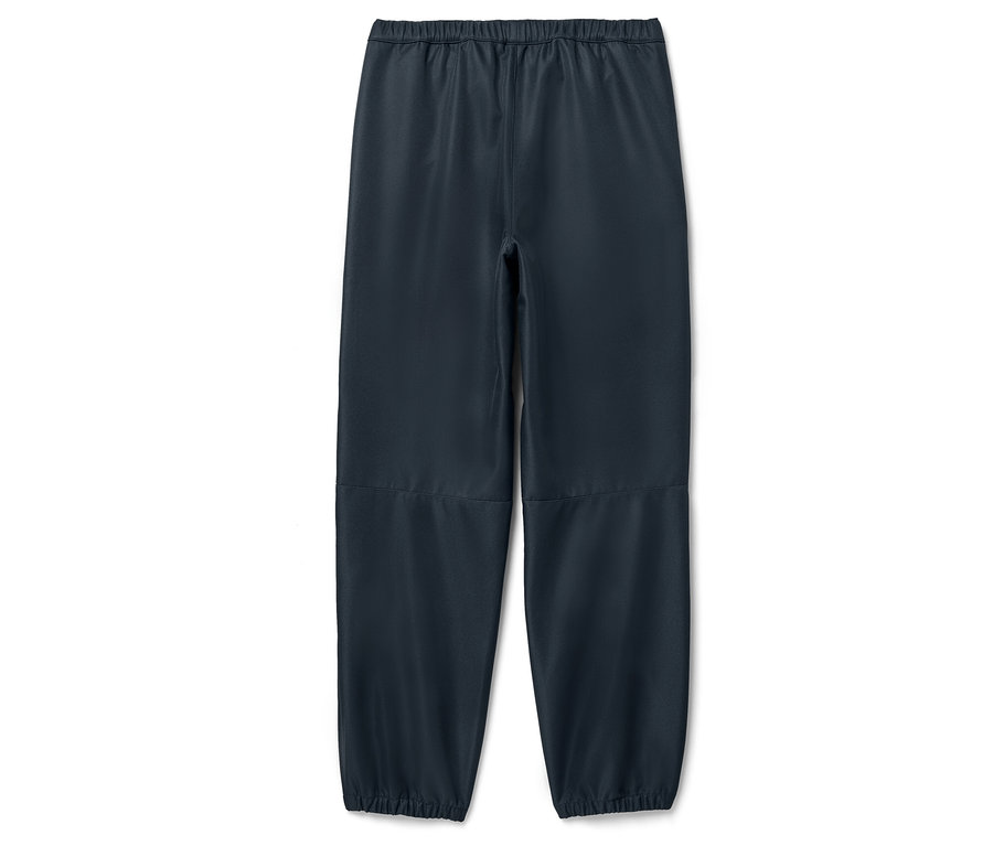 Tmavě modré dětské softshellové kalhoty.