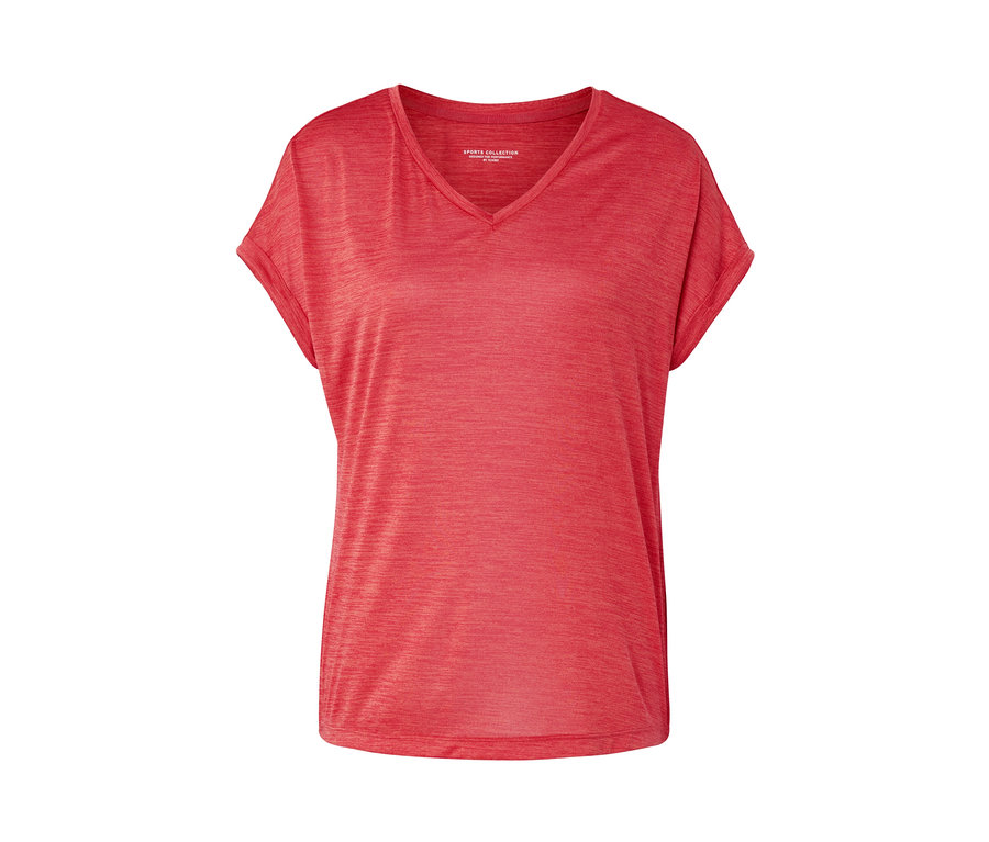 Růžové funkční tričko s krátkými rukávy.