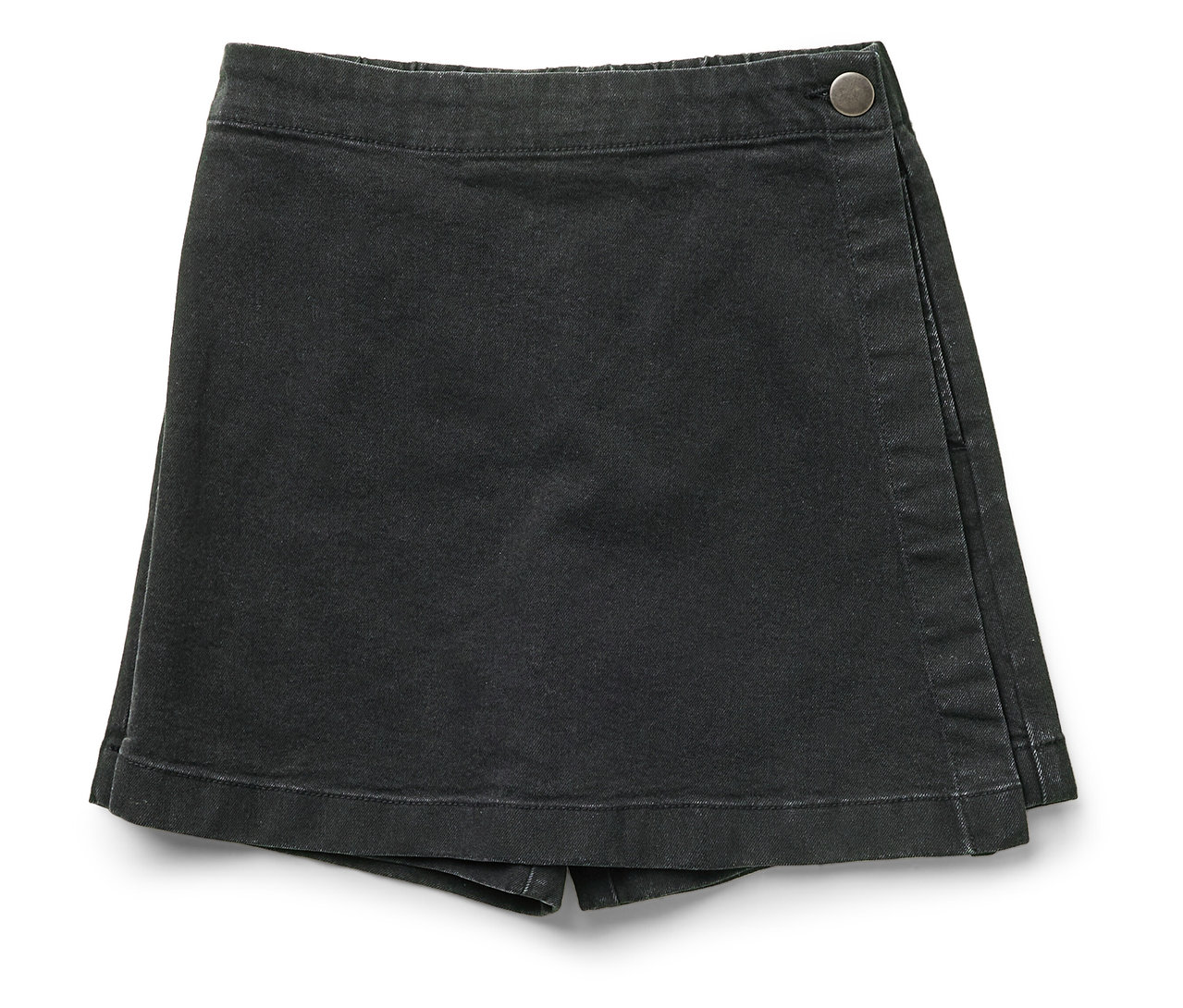 Dětská kalhotová sukně v džínovém vzhledu.