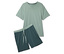 Krátká pyžamová souprava, petrolejová/nefritová