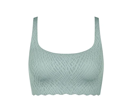 Detail of sloggi ZERO Feel Bliss Top in misty turquoise.