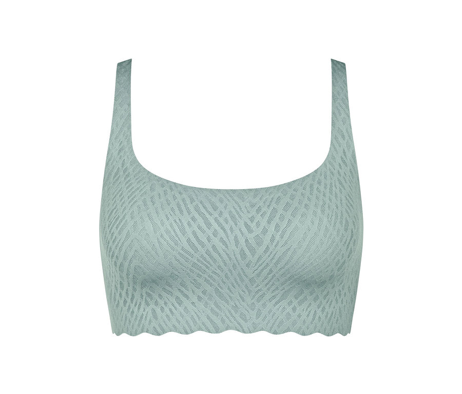 Detail of sloggi ZERO Feel Bliss Top in misty turquoise.