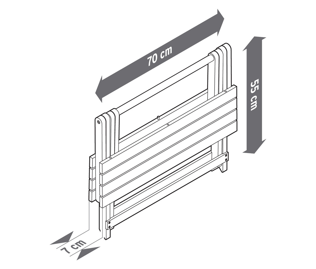 Skládací zahradní sedací souprava s prémiovými polštáři, 4dílná, s rozměry.