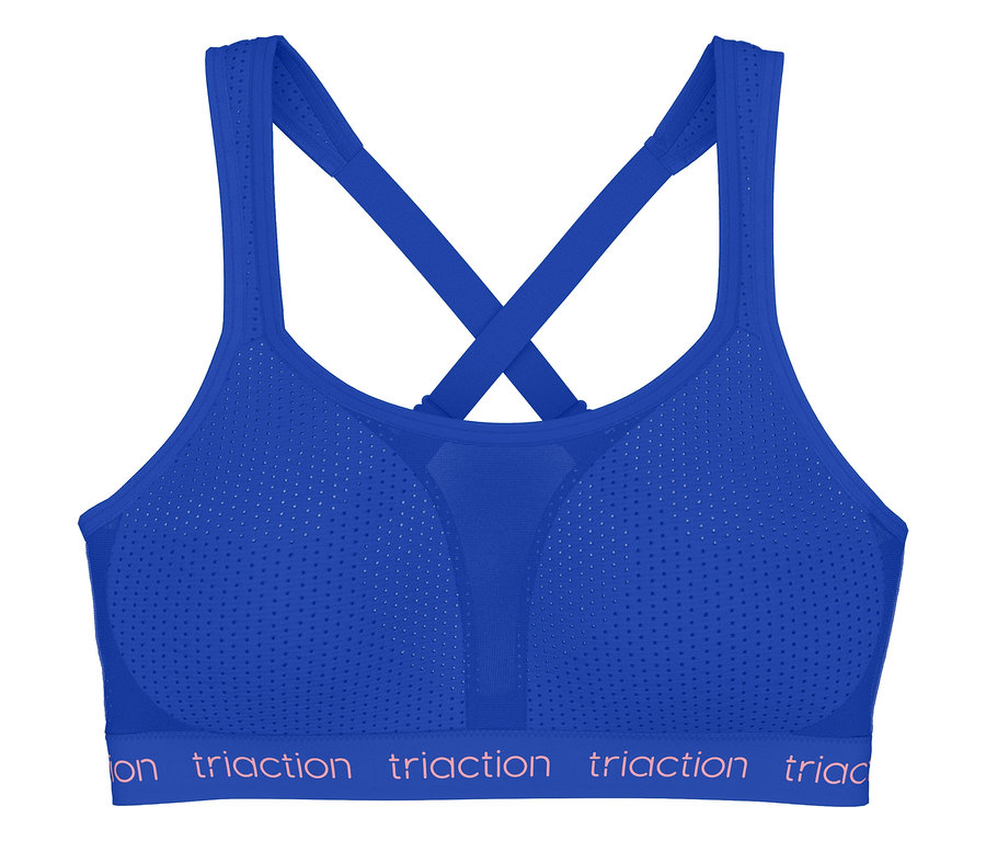 Modrá sportovní podprsenka TRIUMPH Triaction Energy Lite P EX.