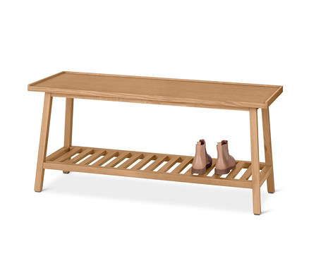 Lavice na sezení s odkládací plochou