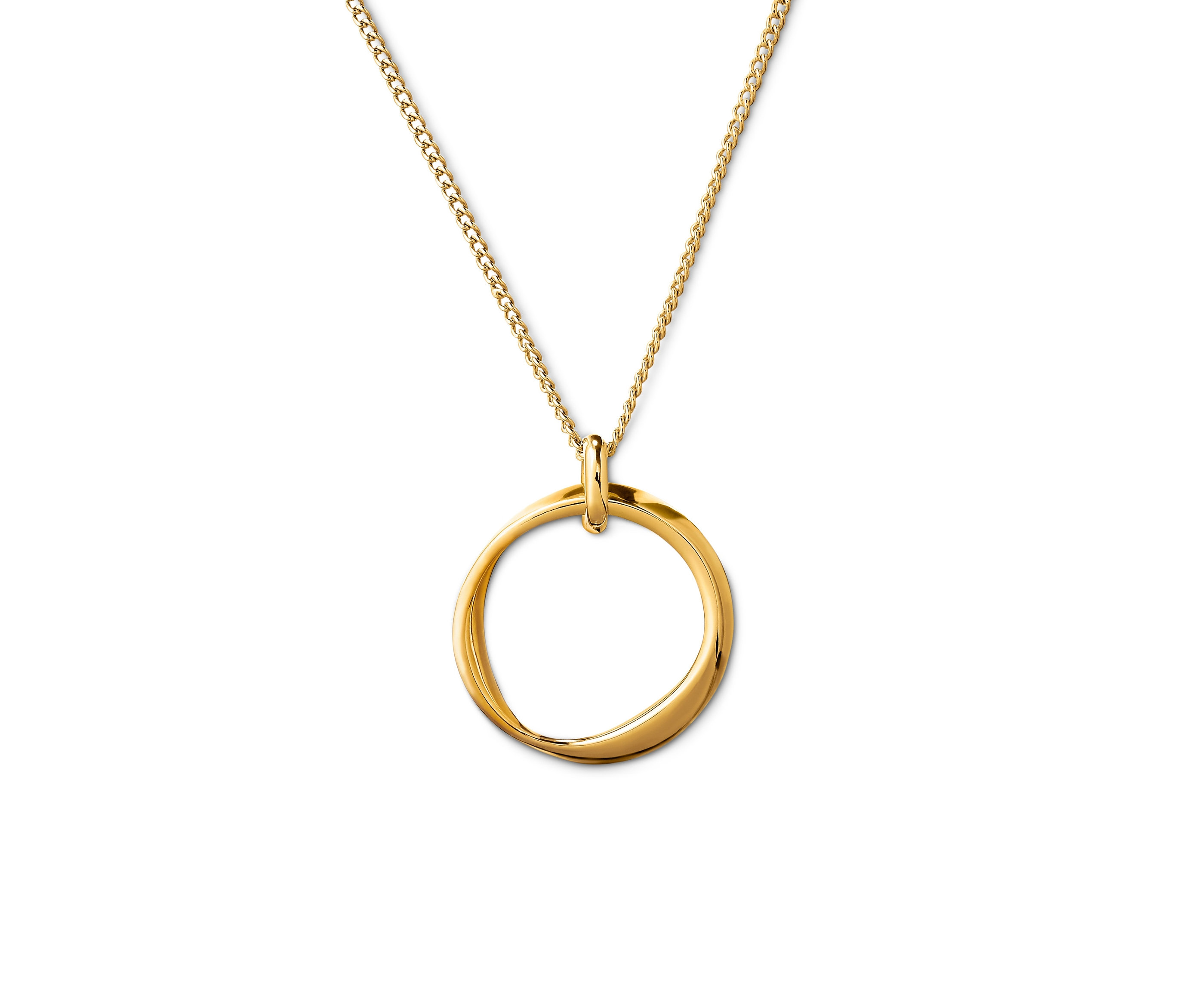 Zlatý náhrdelník s přívěskem Pure Collection z pozlaceného stříbra 925/1000.