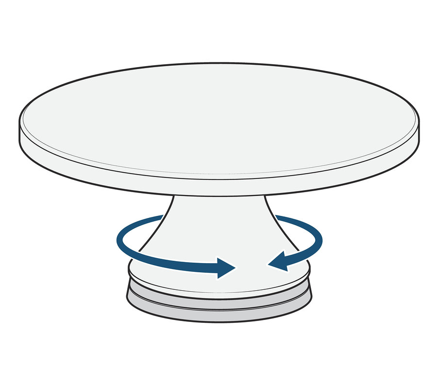 Otočný stojan na dort.