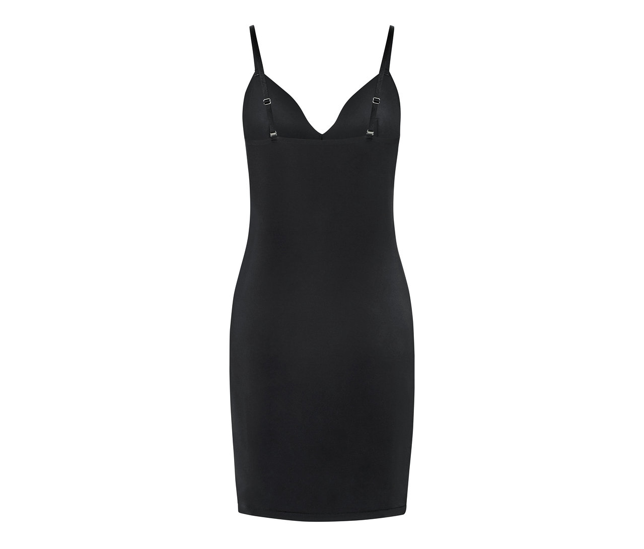 Černé stahovací spodničky s tenkými ramínky.