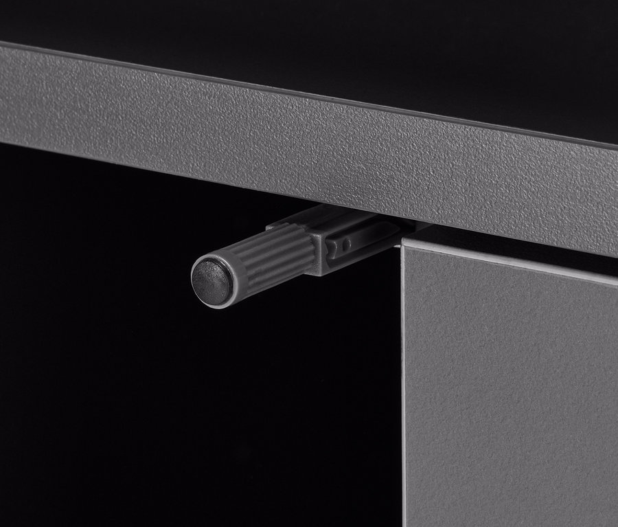 Detail kuchyňského pracovního vozíku.
