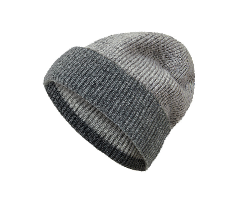 Dámská pletená čepice, šedá.