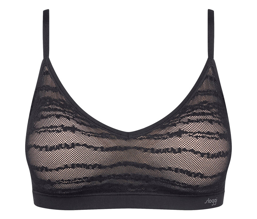 Černá krajková podprsenka sloggi FREE Evolve PU Lace.