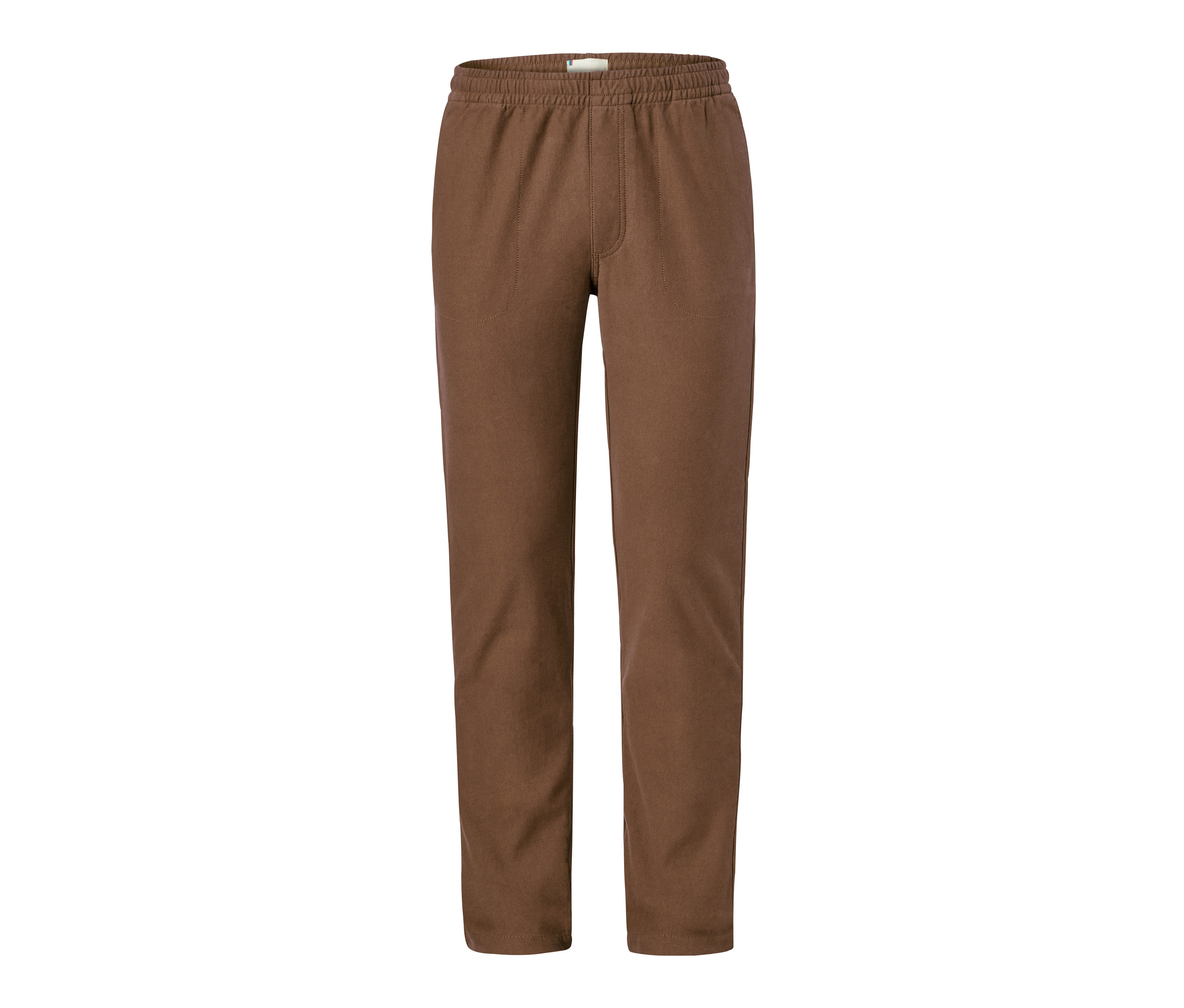 Hnědé kalhoty chino.