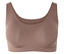Jedna bezešvá podprsenka ve světle hnědé barvě.