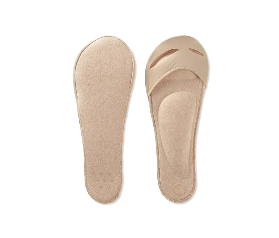 Dvě béžové vložky do bot se stélkou, jeden pár.