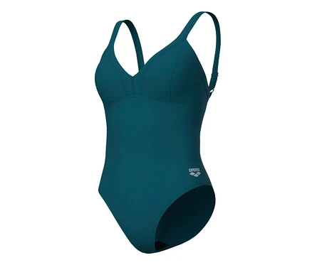 Dámské plavky arena Shapewear Lara C Cup v tyrkysové barvě.