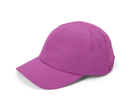 Fialová sportovní kšiltovka.
