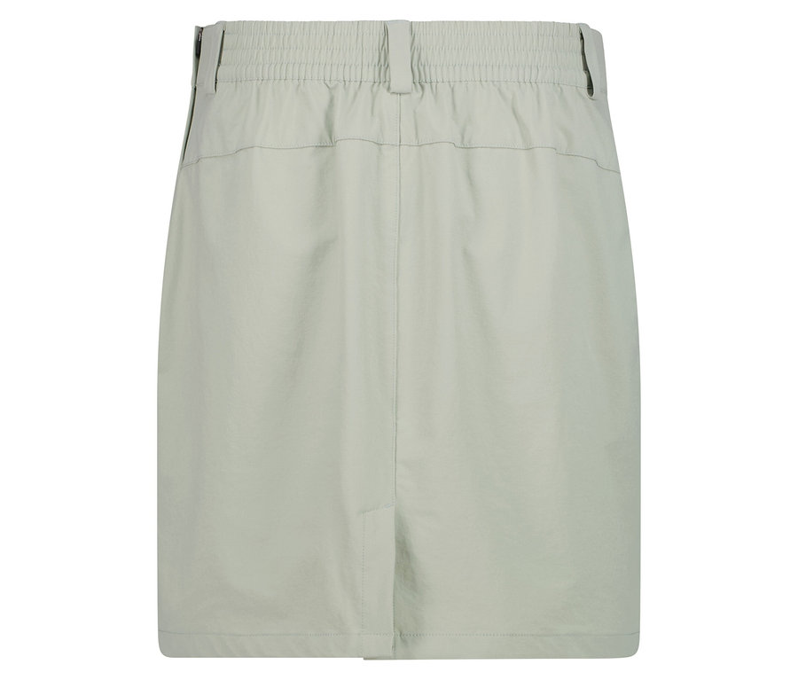 Je vidět světle zelená sukně s elastickým pasem.