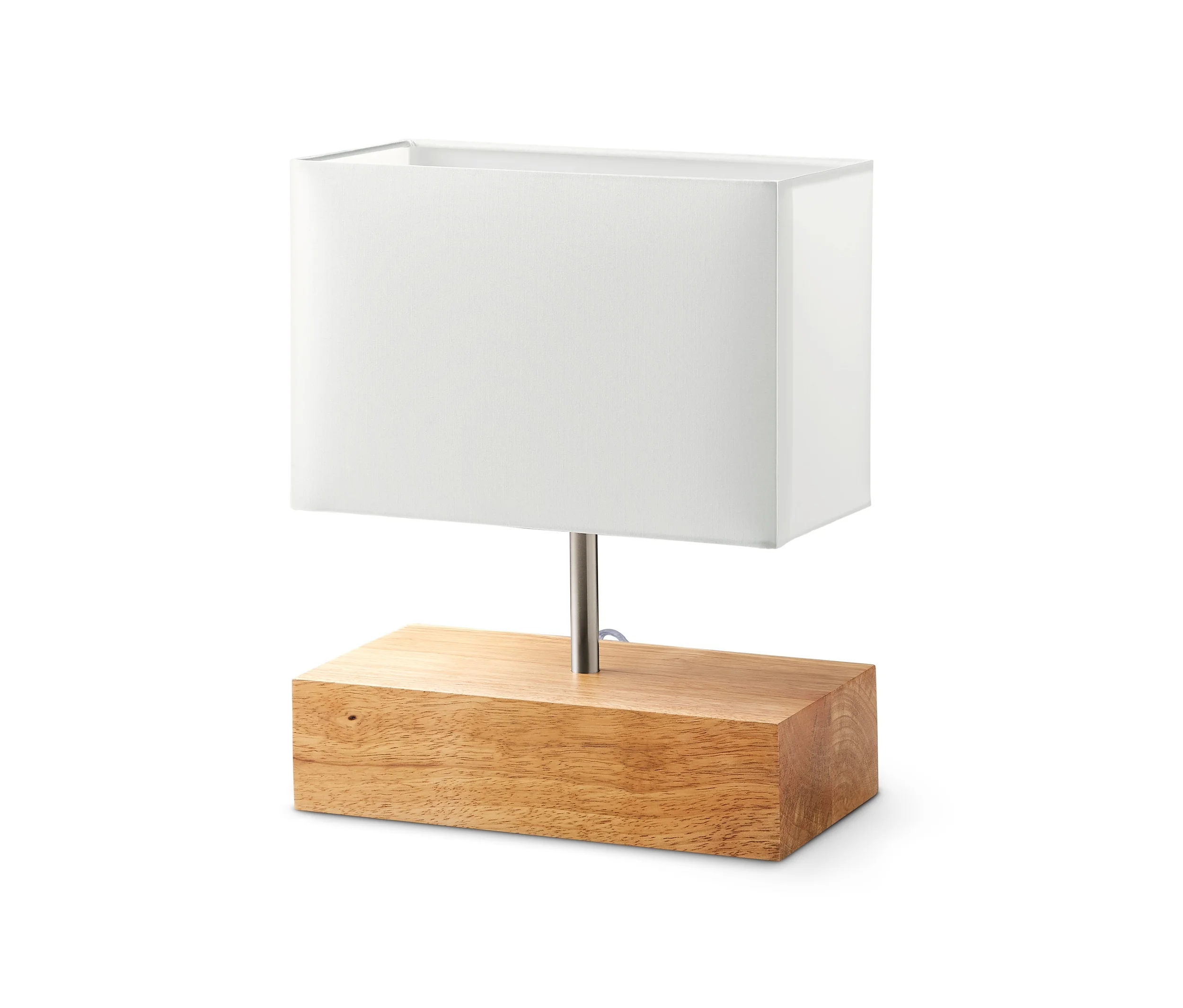 Stolní lampa s dřevěným podstavcem Eglo