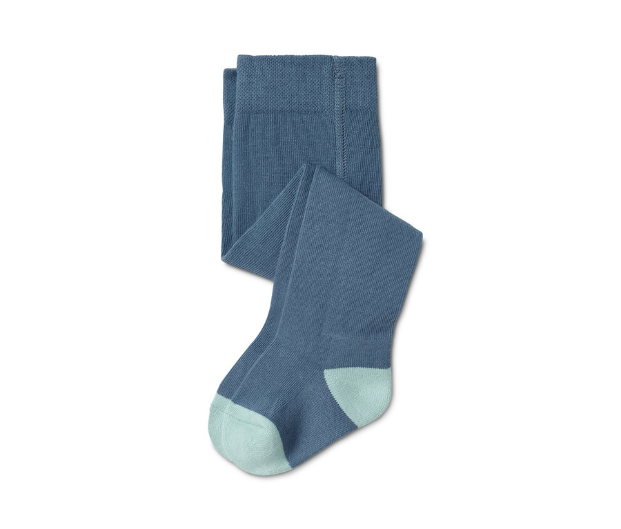 Modré bavlněné punčocháče, 5 ks.