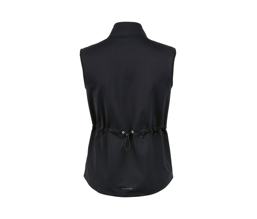 Zadní pohled na prošívanou termovestu.