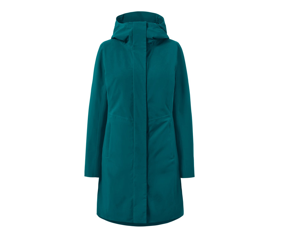 Petrolejový outdoorový kabát 3 v 1 s vestou.