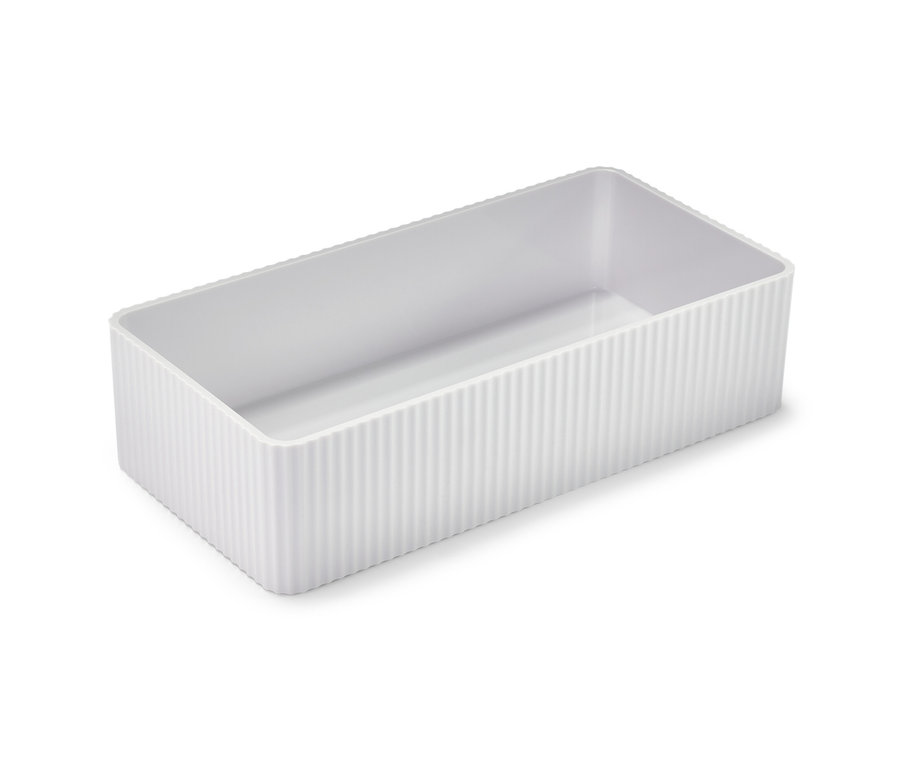 Bílý úložný box.