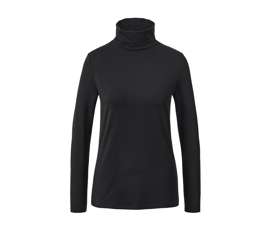 Černé triko s rolákem.