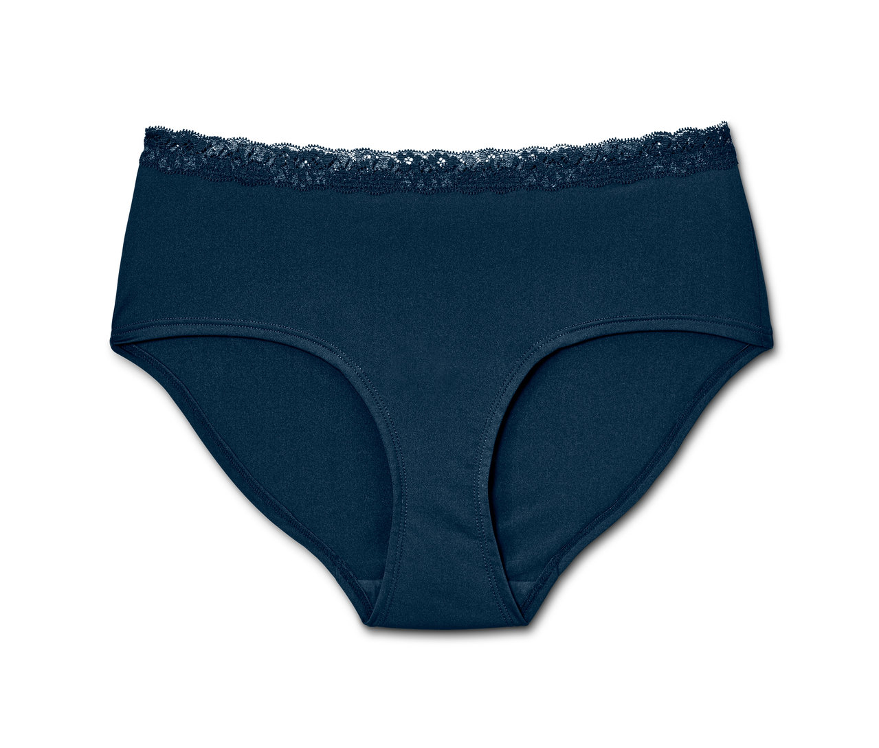 Tmavě modré kalhotky s krajkou, 5 ks.