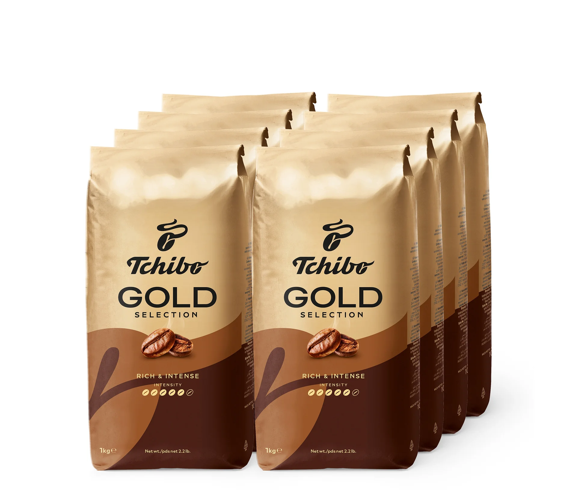 Gold Selection 8x1 kg zrnková káva