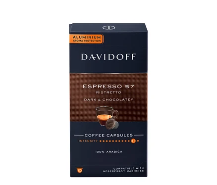 Balení kapslí DAVIDOFF CAFÉ Espresso 57.