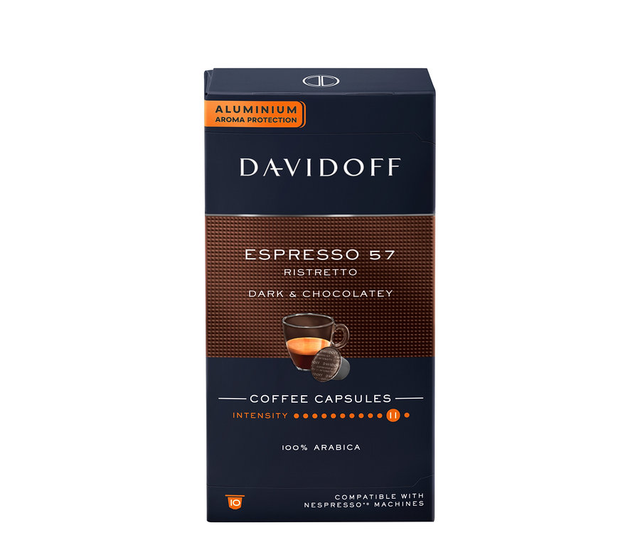 Balení kapslí DAVIDOFF CAFÉ Espresso 57.
