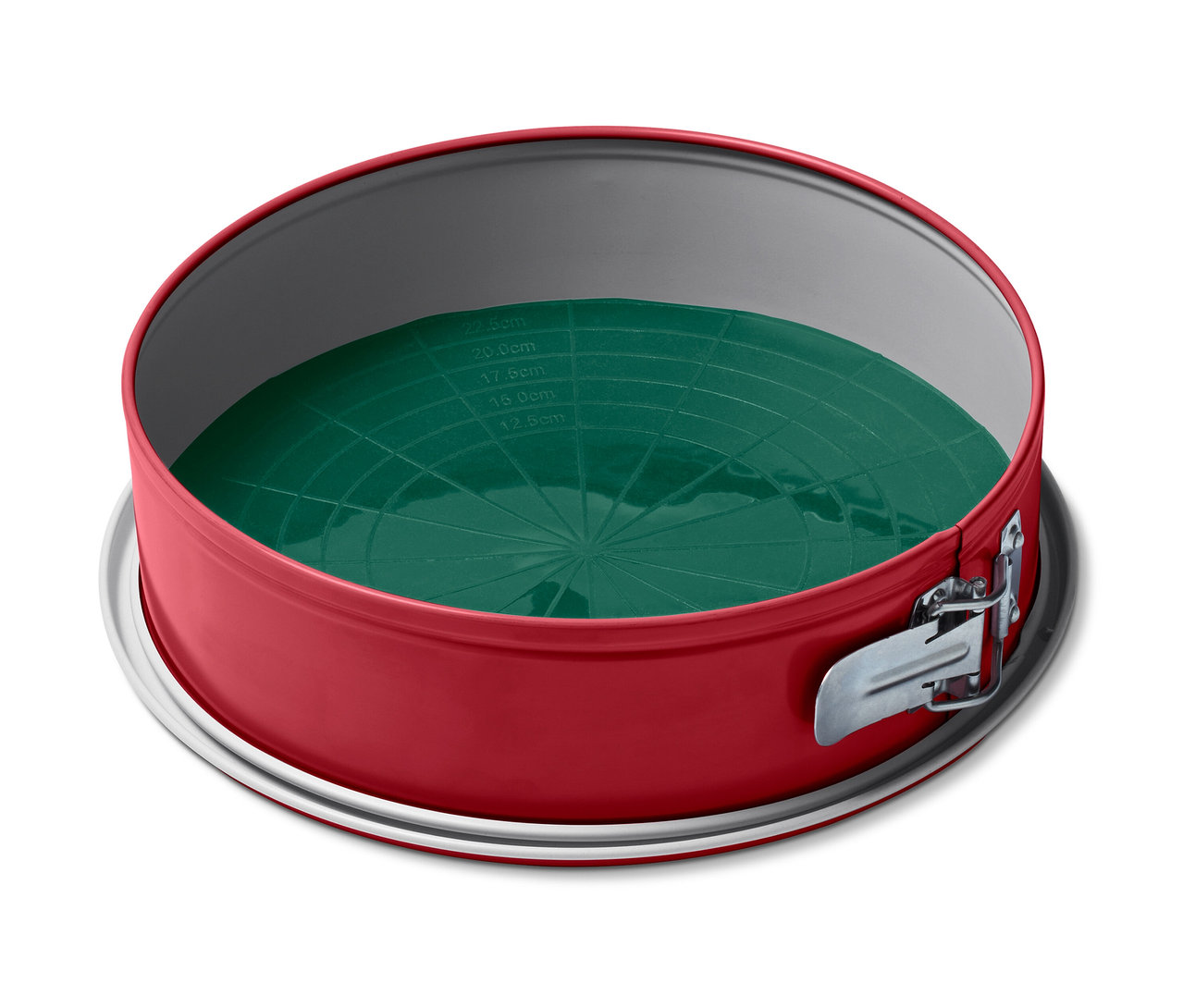 Zavírací dortová forma s opakovaně použitelnou podložkou na pečení.