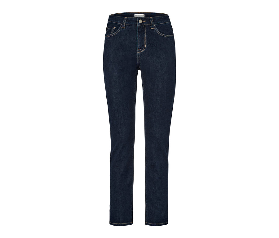 Tmavě modré džíny slim – Fit »Emma«.