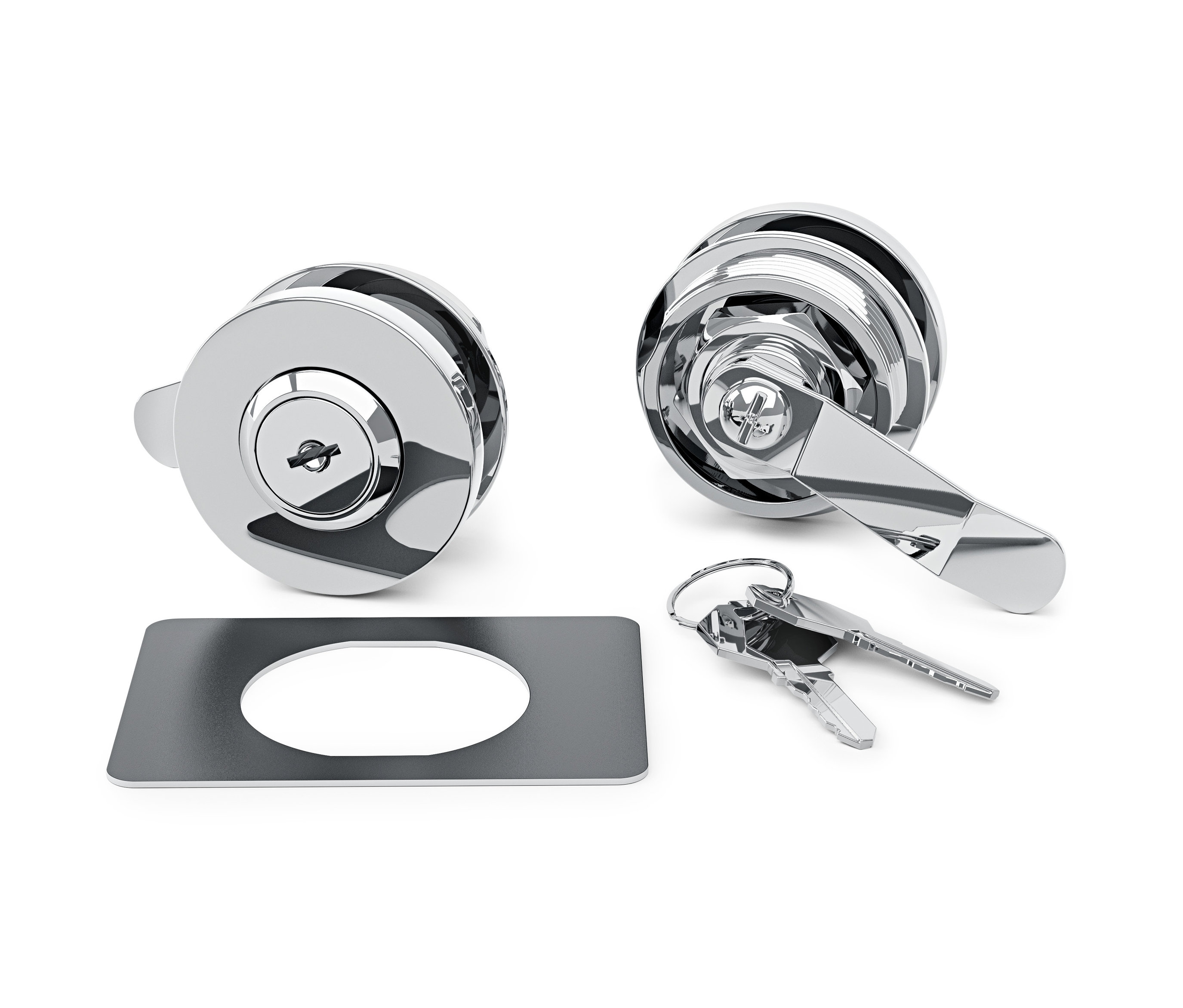 Doplňková sada zámku »CN3« na bílém pozadí.