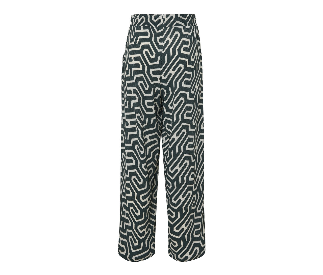 Navlékací kalhoty v mačkaném vzhledu s potiskem.