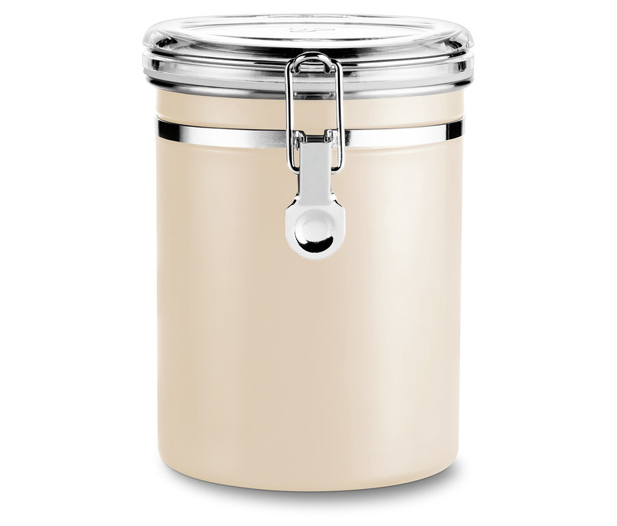 Vzduchotěsná dóza na kávu, světle béžová
