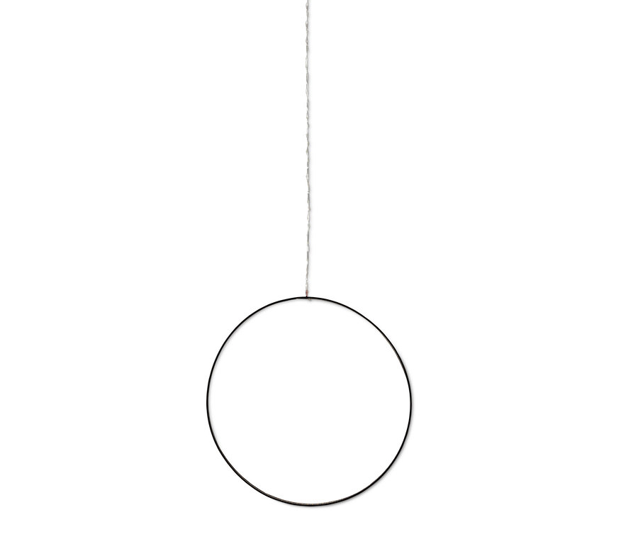 Zavěšená kruhová dekorace s LED.