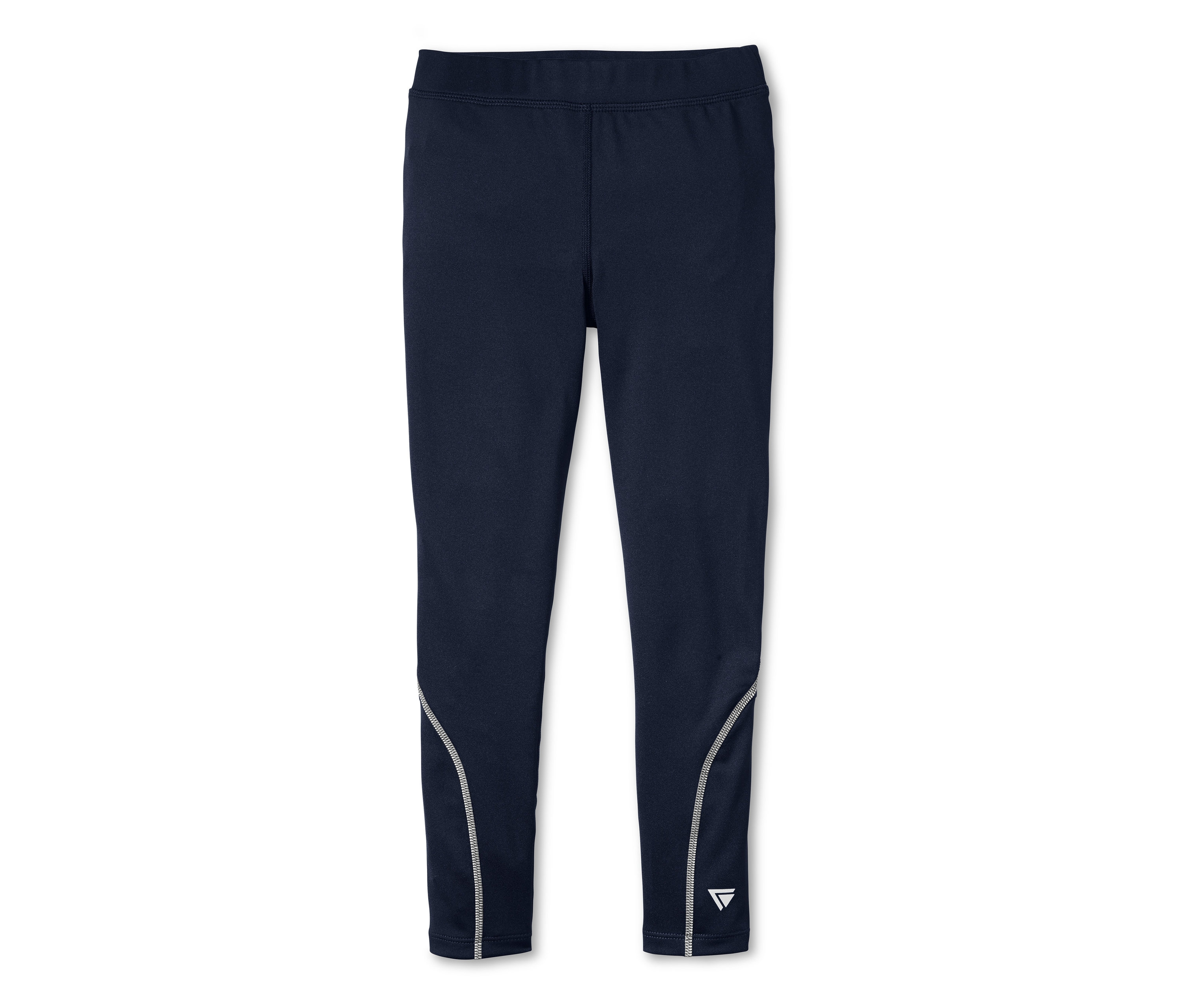 Tmavě modré sportovní legíny.