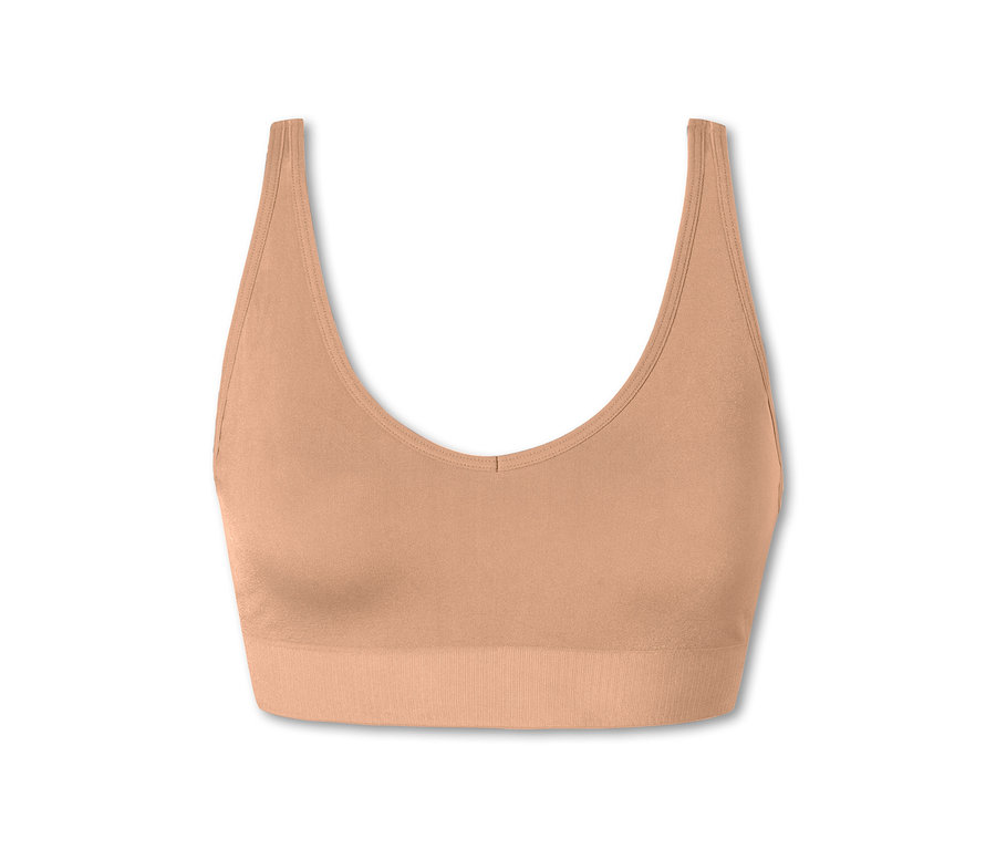 Béžová podprsenka SCHIESSER Soft s vycpávkami.