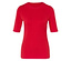 Triko basic s polodlouhým rukávem, červená