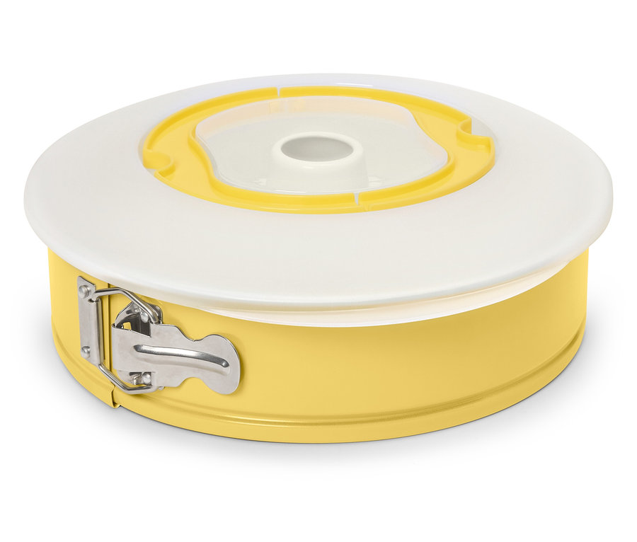 Žlutá dortová forma s víkem